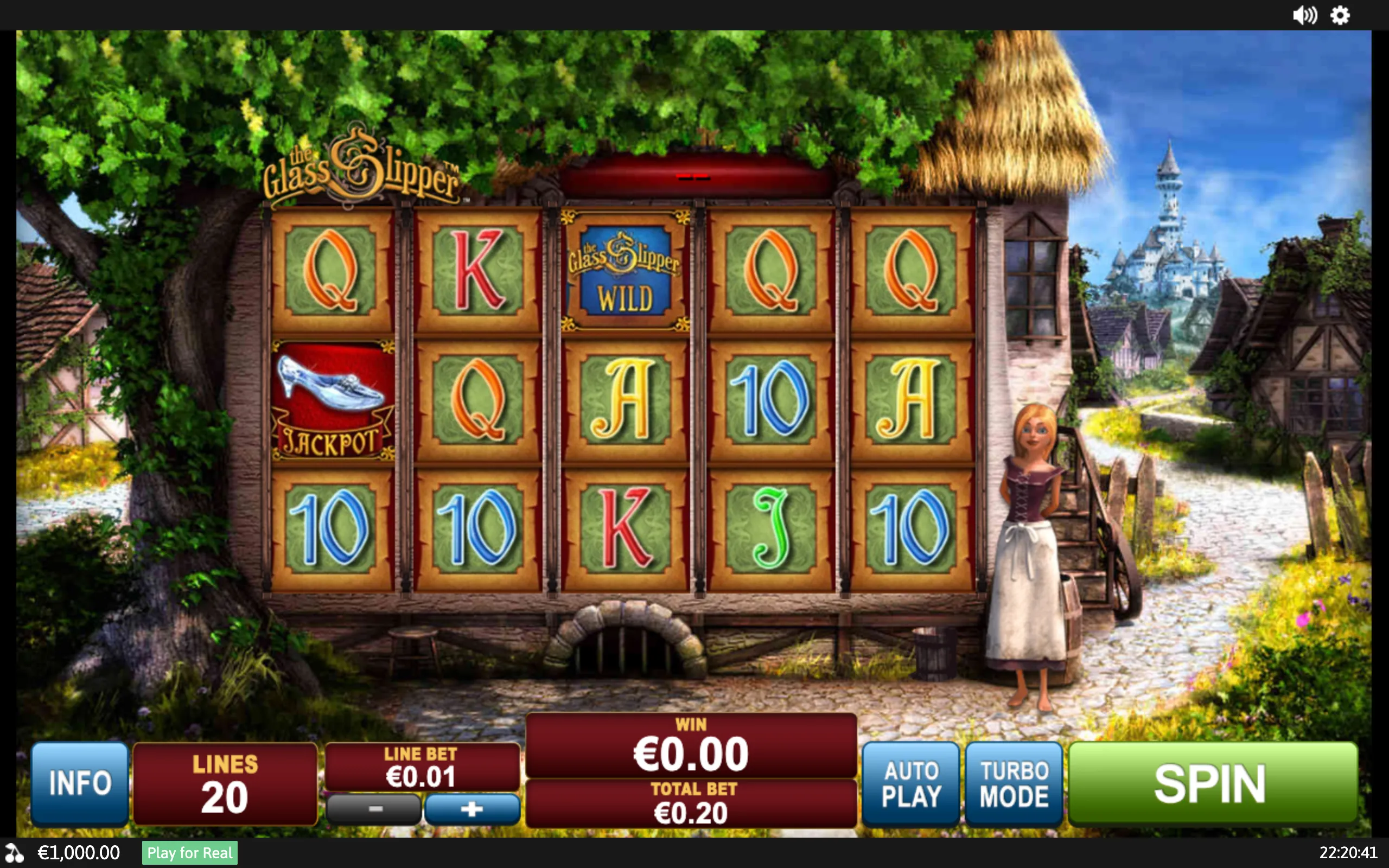 The Glass Slipper slot board