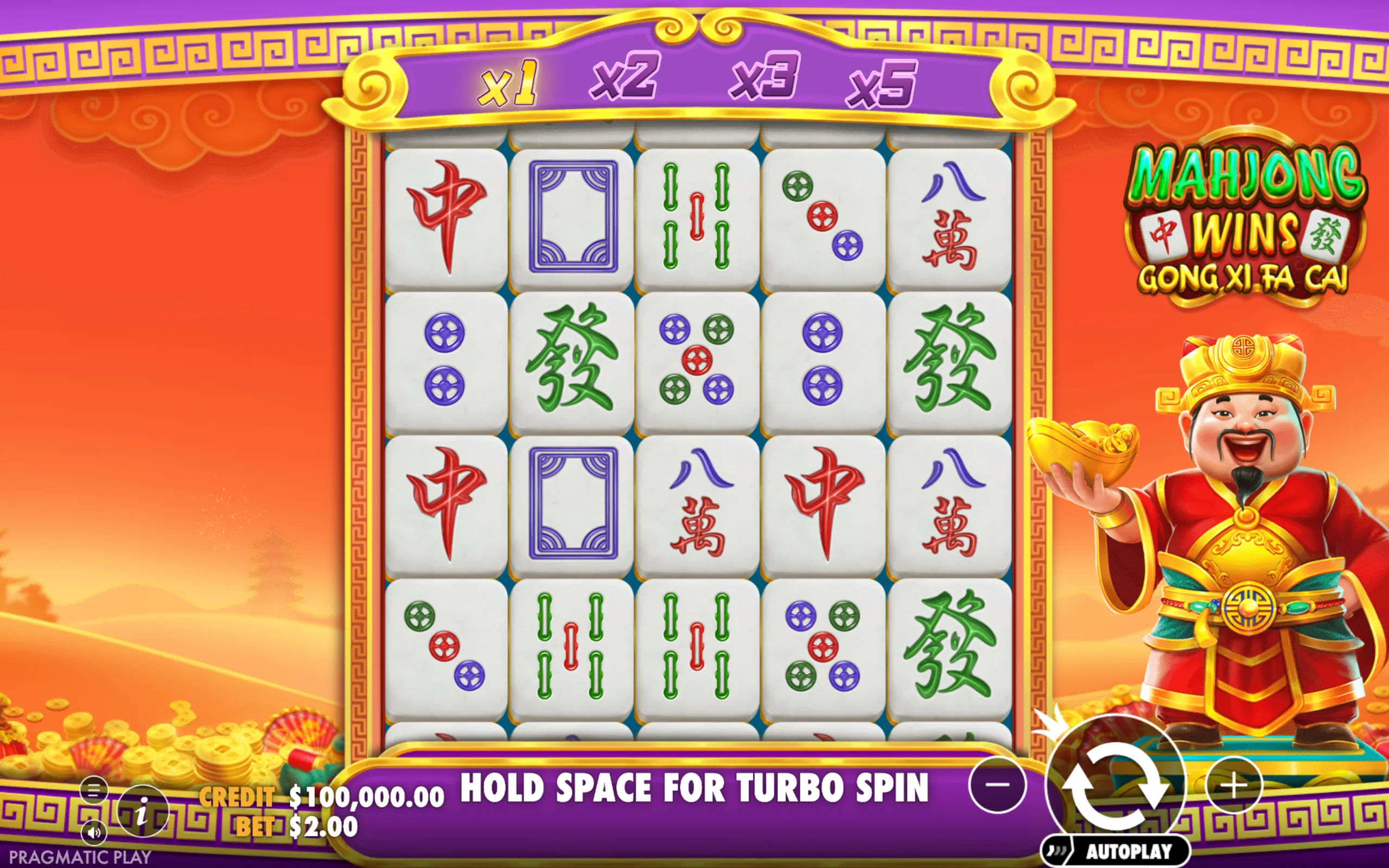 Mahjong Wins - Gong Xi Fa Cai slot gameplay screenshot 1