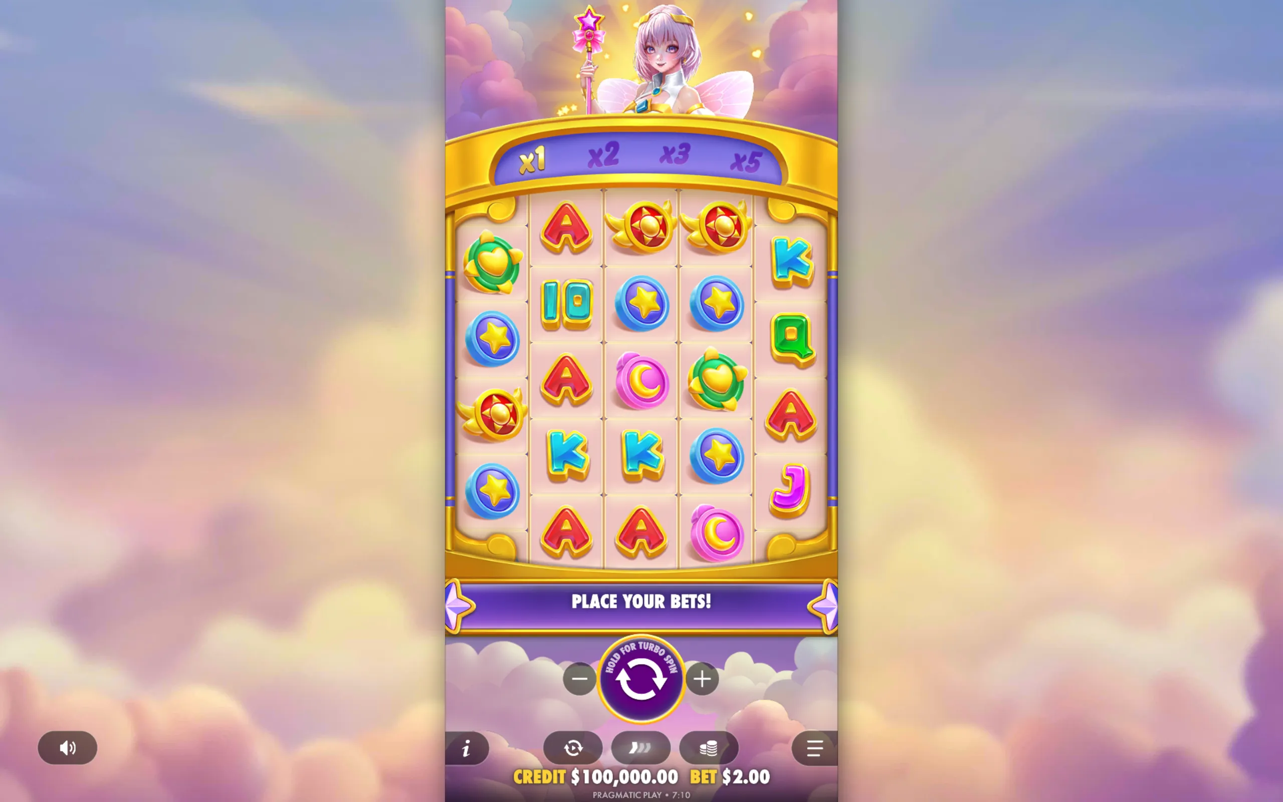 Starlight Wins slot gameplay screenshot 1