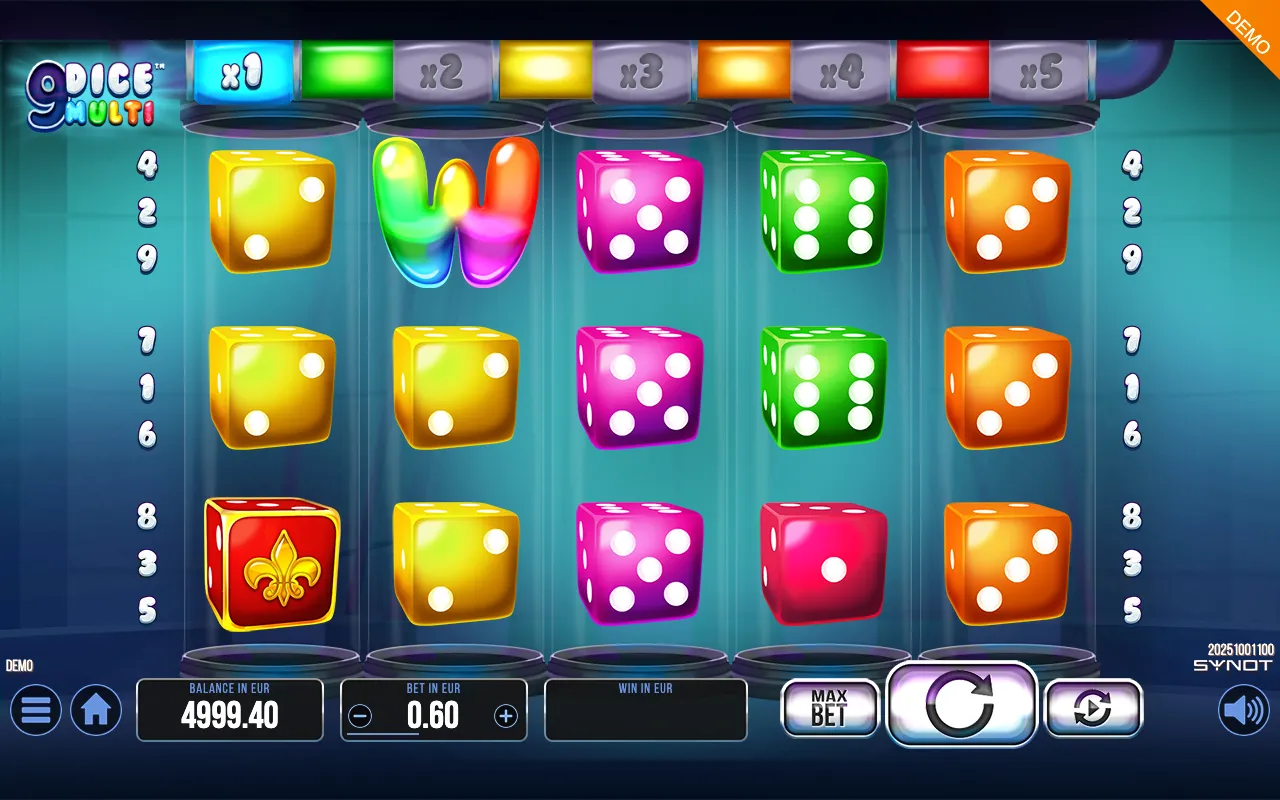 9 Dice Multi slot gameplay screenshot 1