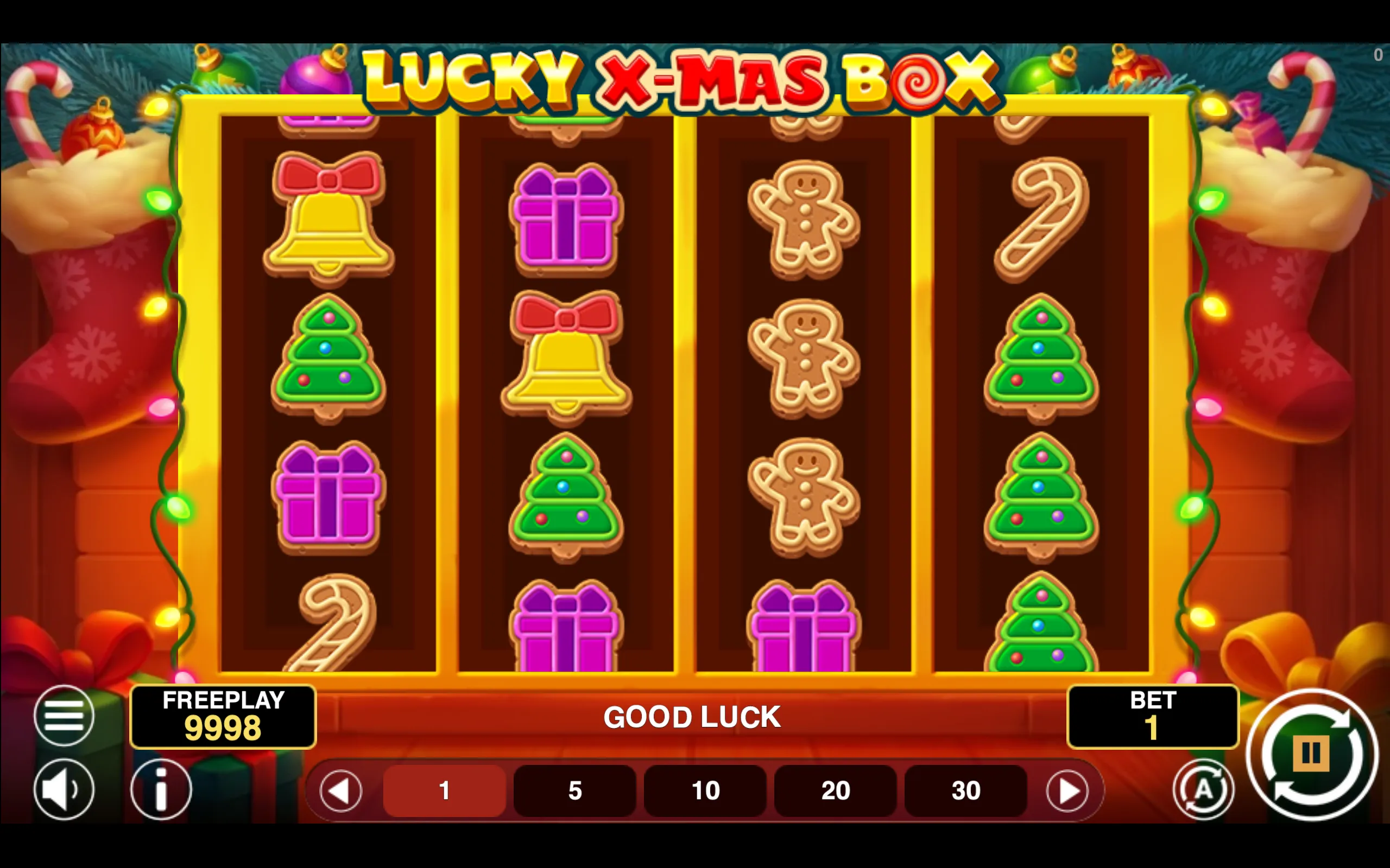 Lucky Xmas Box slot gameplay screenshot 1