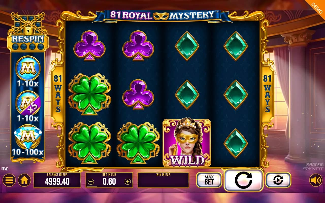 81 Royal Mystery slot gameplay screenshot 1