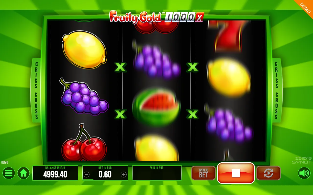 Fruity Gold 1000 slot gameplay screenshot 1