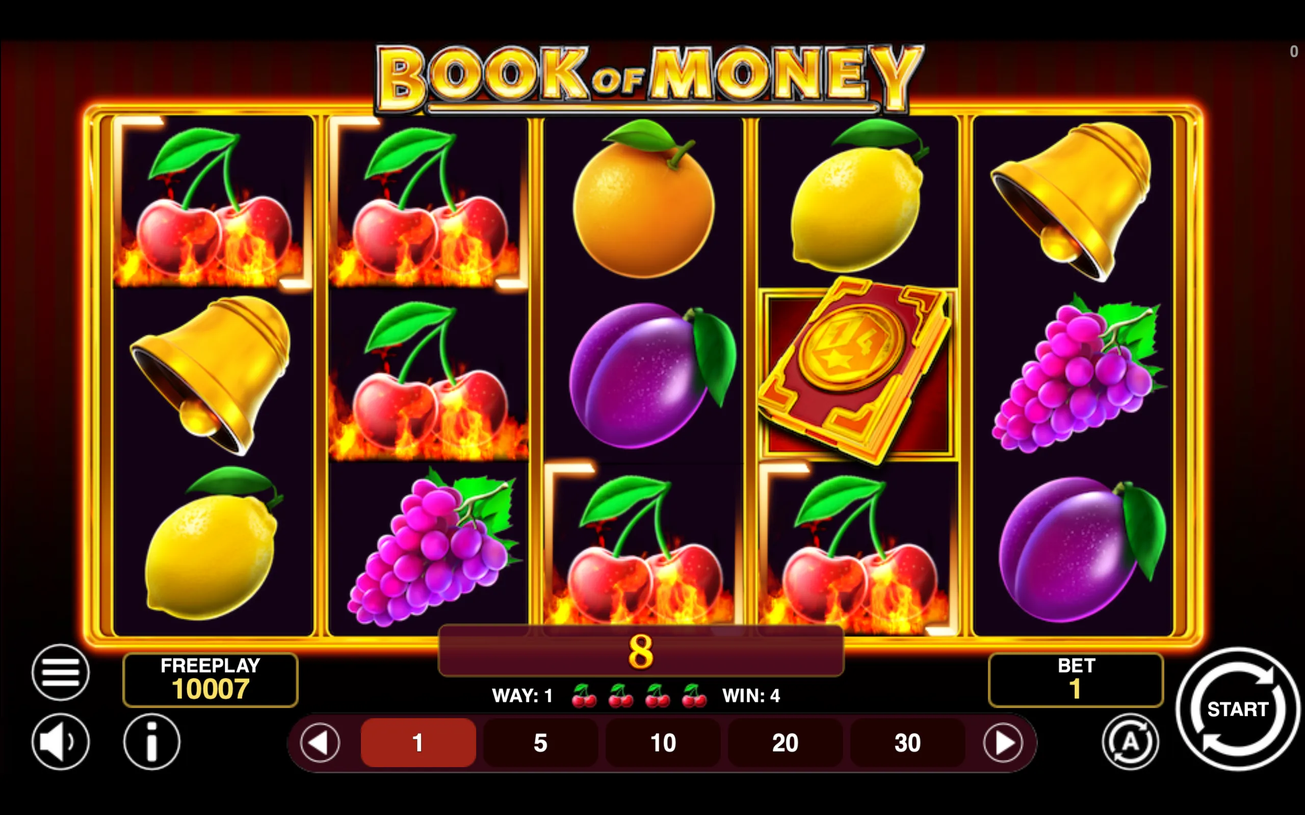 Book of Money slot gameplay screenshot 1