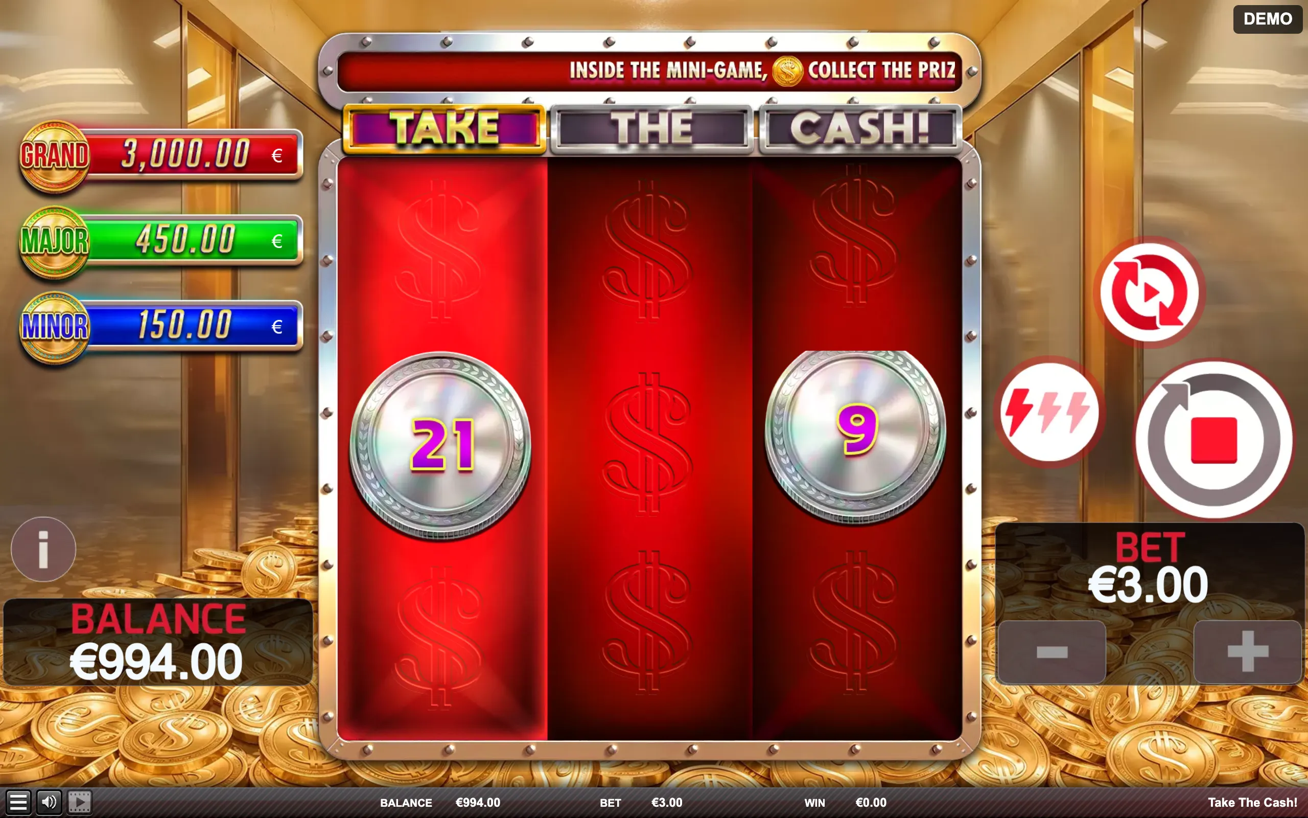 Take The Cash slot gameplay screenshot 1