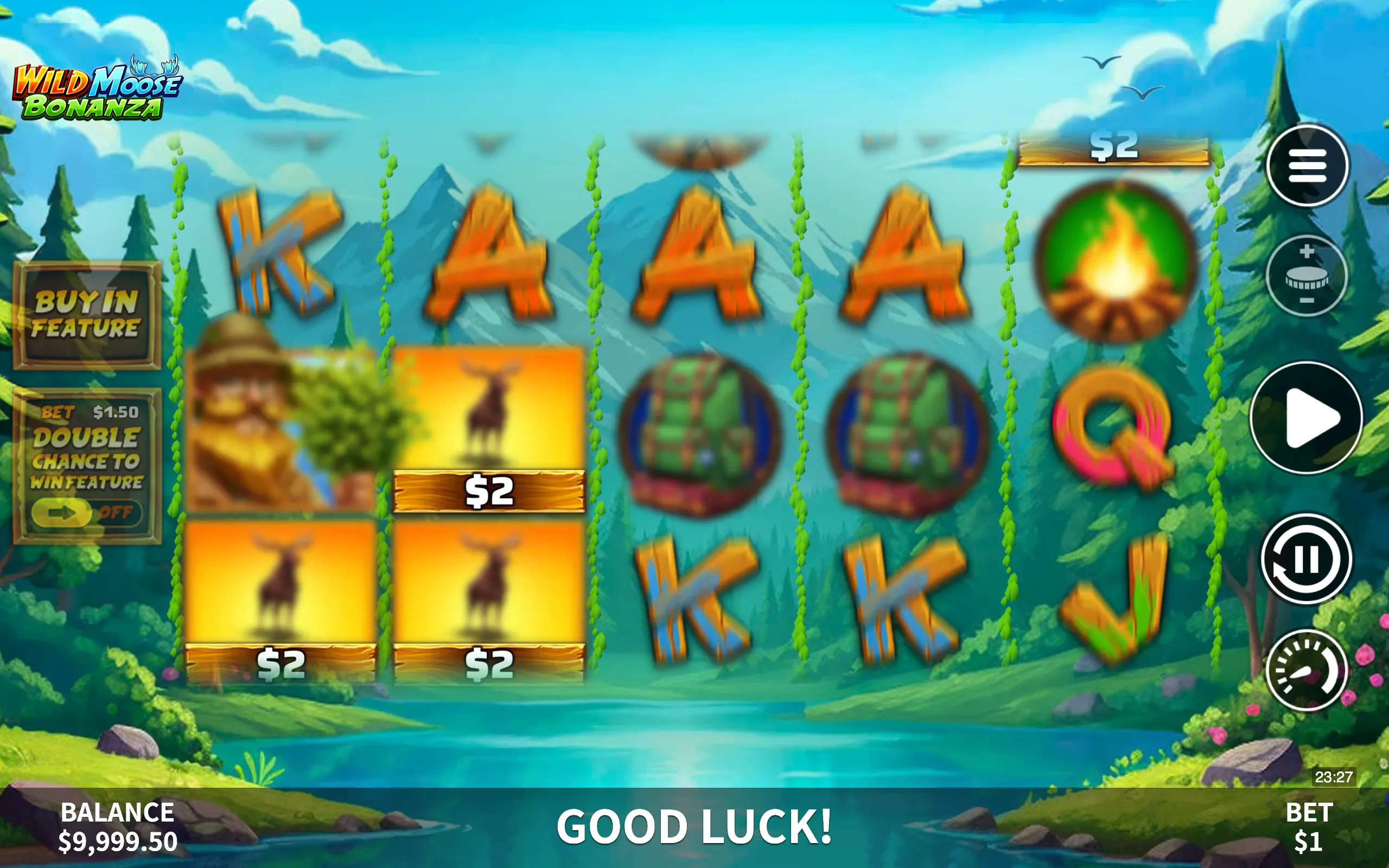 Wild Moose Bonanza slot gameplay screenshot 1
