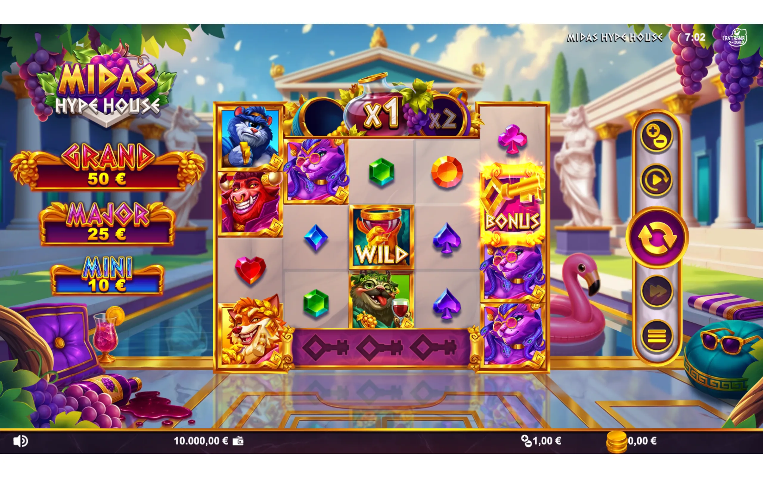 Midas Hype House slot gameplay screenshot 1