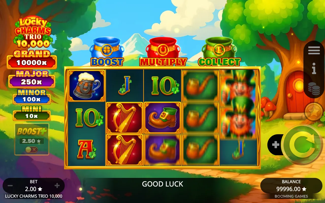 Lucky Charms Trio 10,000 slot gameplay screenshot 1