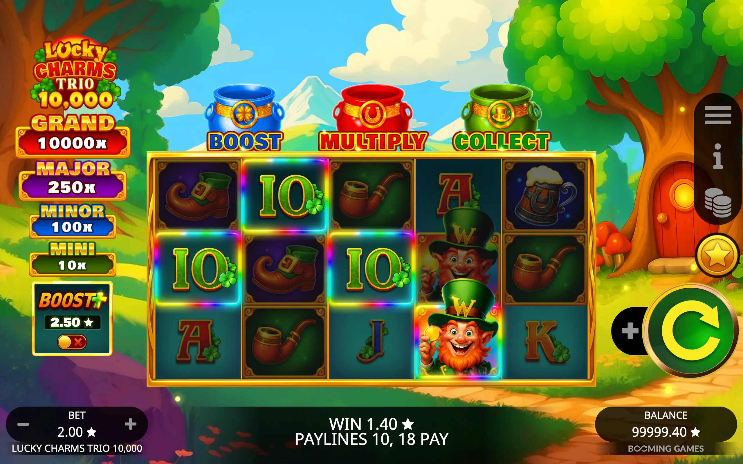 Lucky Charms Trio 10,000 slot gameplay screenshot 1