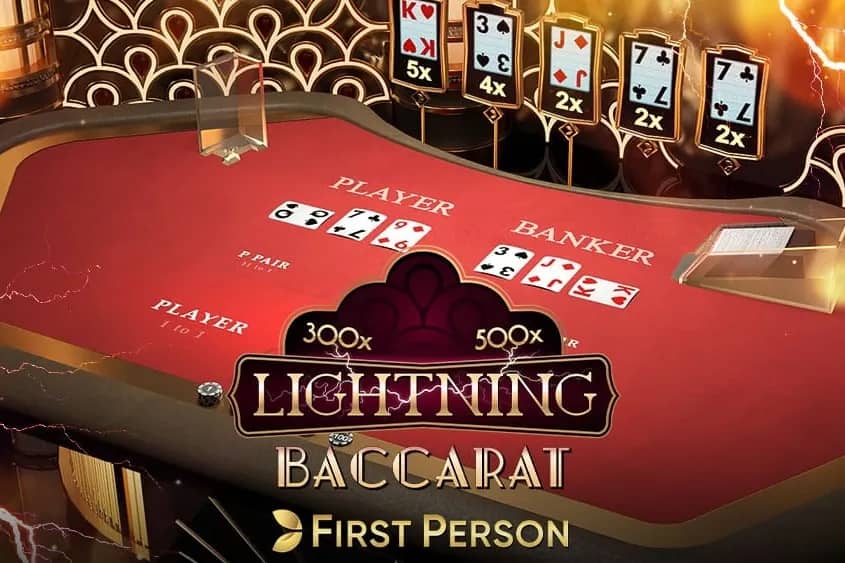 First Person Lightning Baccarat baccarat game preview