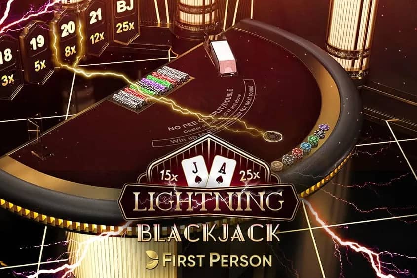 First Person Lightning Blackjack blackjack game preview