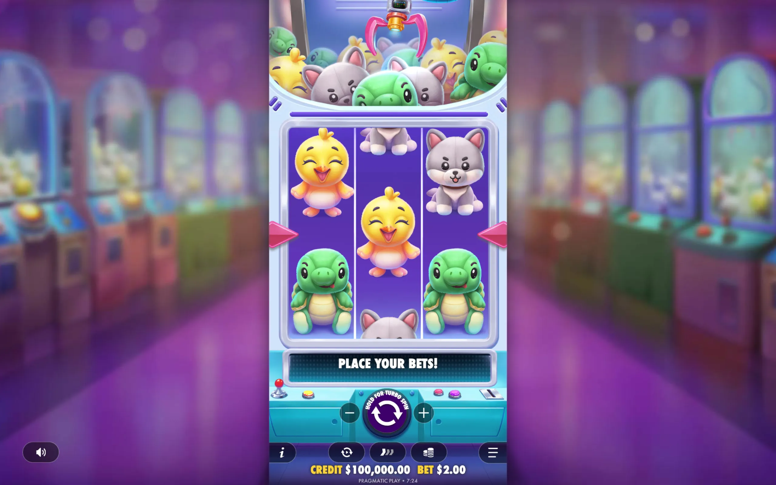 Plushie Wins slot gameplay screenshot 1
