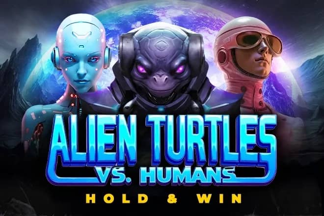 Alien Turtles vs. Humans slot preview
