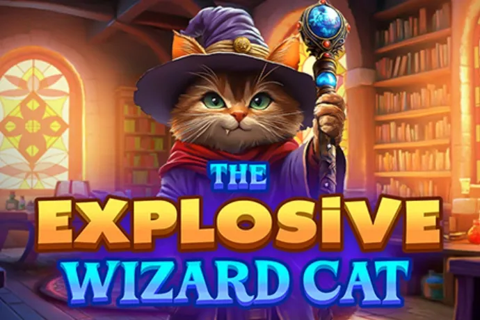 The Explosive Wizard Cat slot preview
