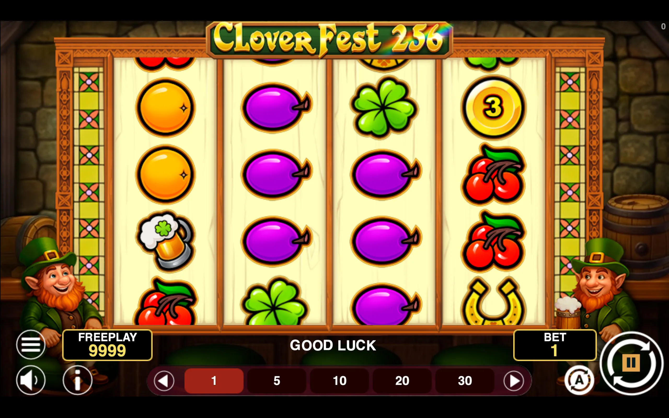 Clover Fest 256 slot gameplay screenshot 1