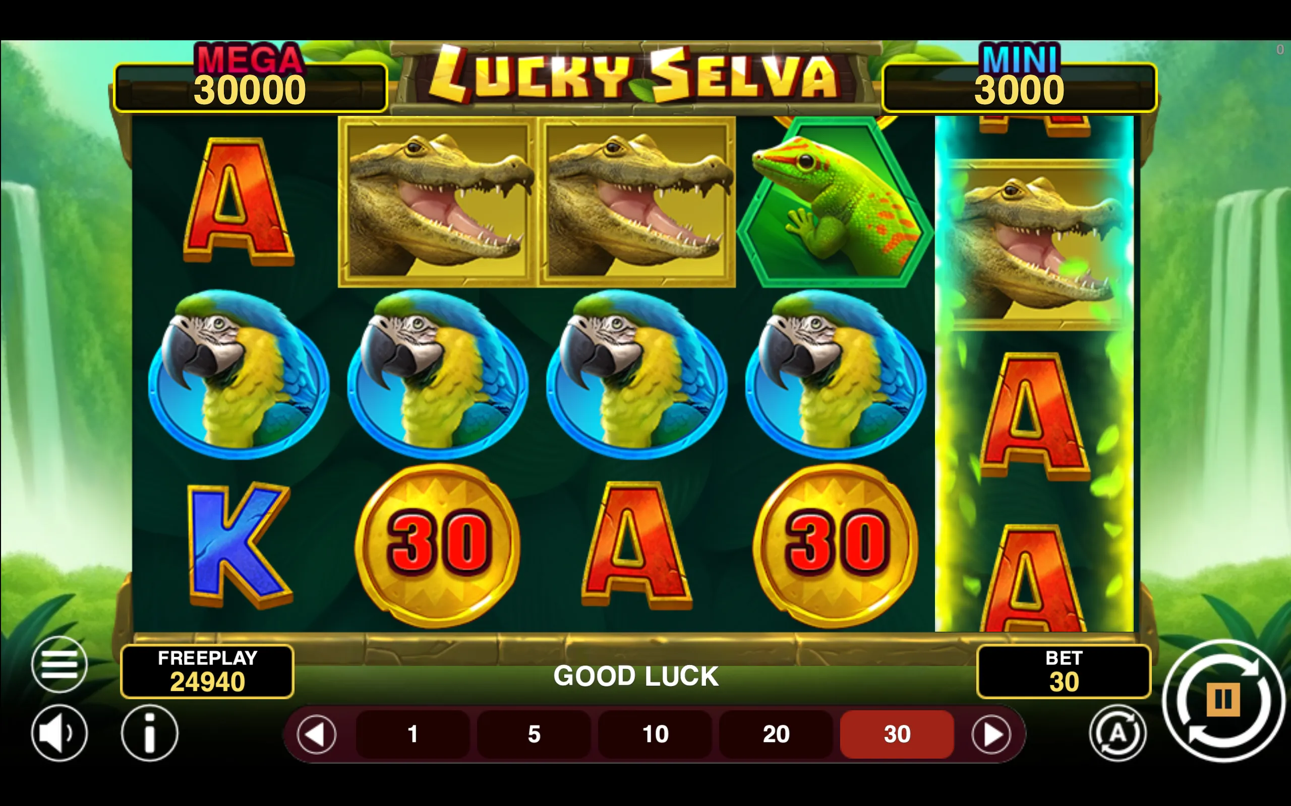 Lucky Selva Hold & Win slot gameplay screenshot 1