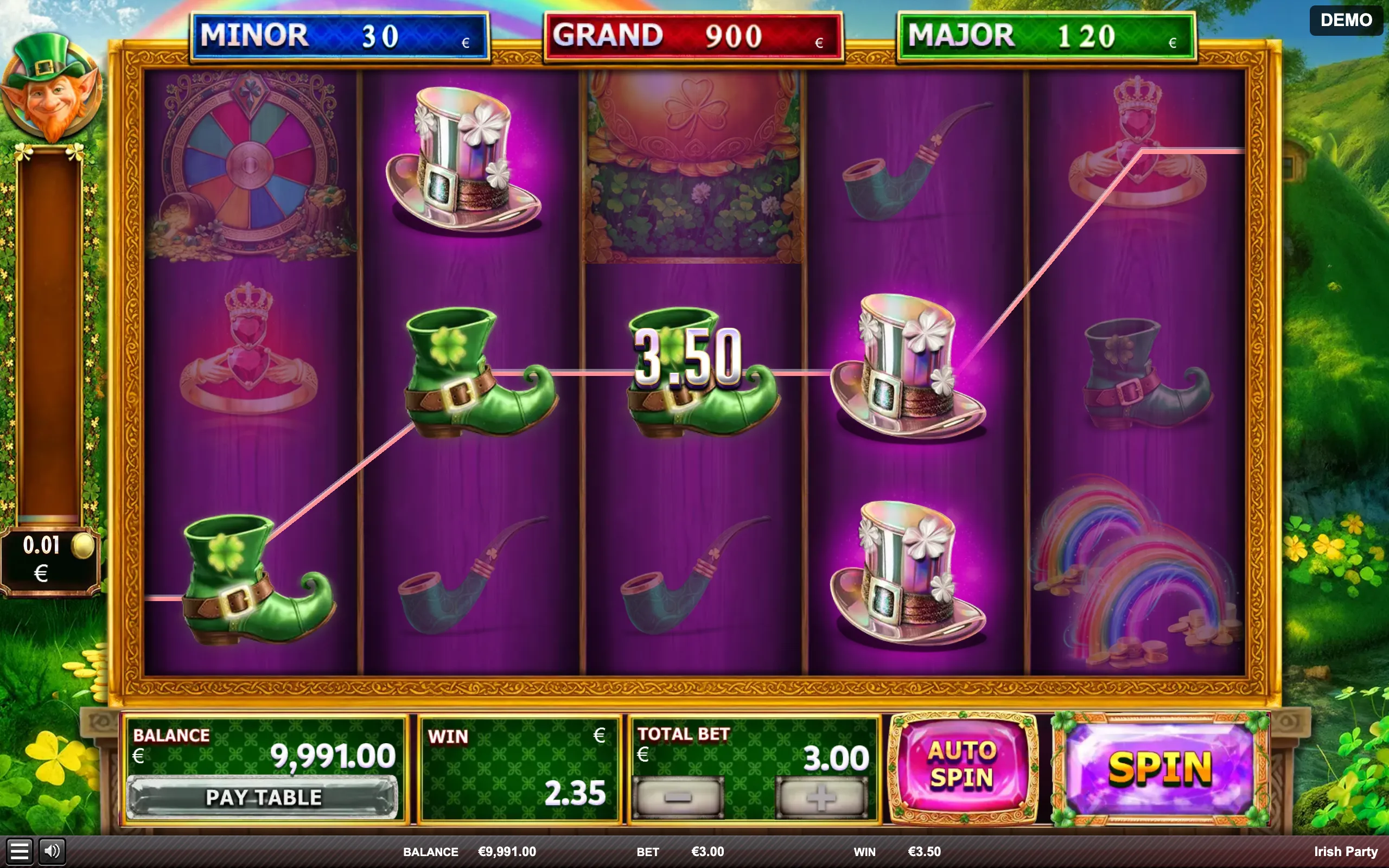 Irish Party slot gameplay screenshot 1