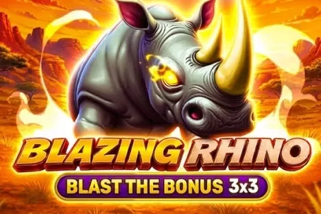 Blazing Rhino - Blast The Bonus 3x3 slot preview