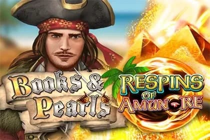 Books & Pearls Respins of Amun Re slot preview