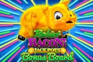 Rakin' Bacon Jackpots Bonus Board slot preview