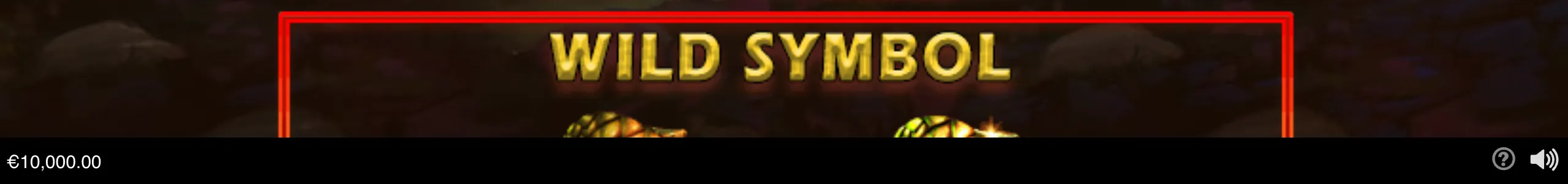 Mighty Hat Mystic Tales slot artwork featuring bold gold WILD SYMBOL lettering, ornate golden hat details, and a dark mystical backdrop edged in red.