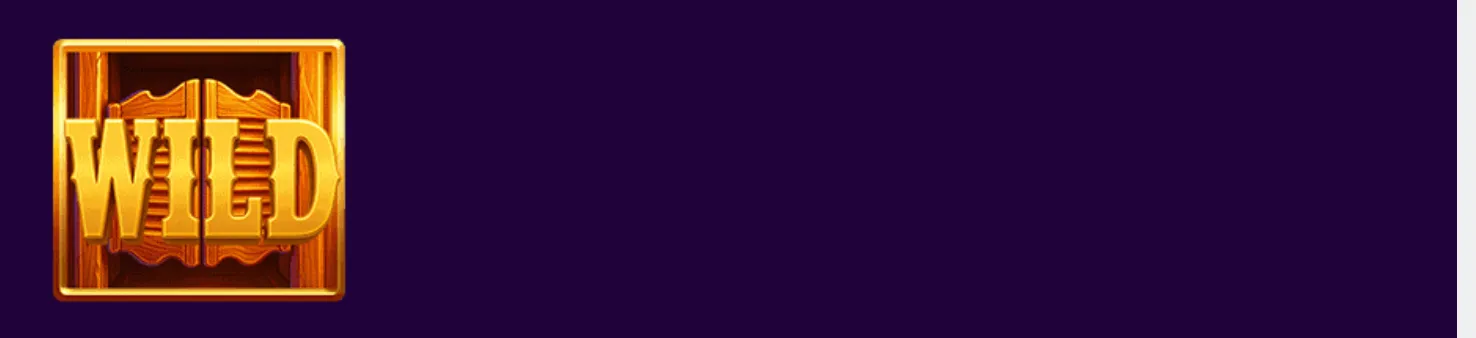 A large gold WILD slot symbol with ornate wooden detailing and a beveled frame against a deep purple backdrop.
