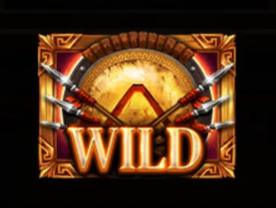 The Wild 300 slot logo features a glowing golden emblem, crossed blades, ornate bronze detailing, and bold WILD lettering against a dark backdrop.