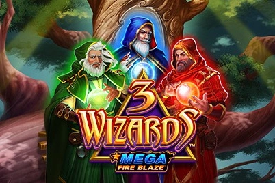 Mega Fire Blaze: 3 Wizards slot preview
