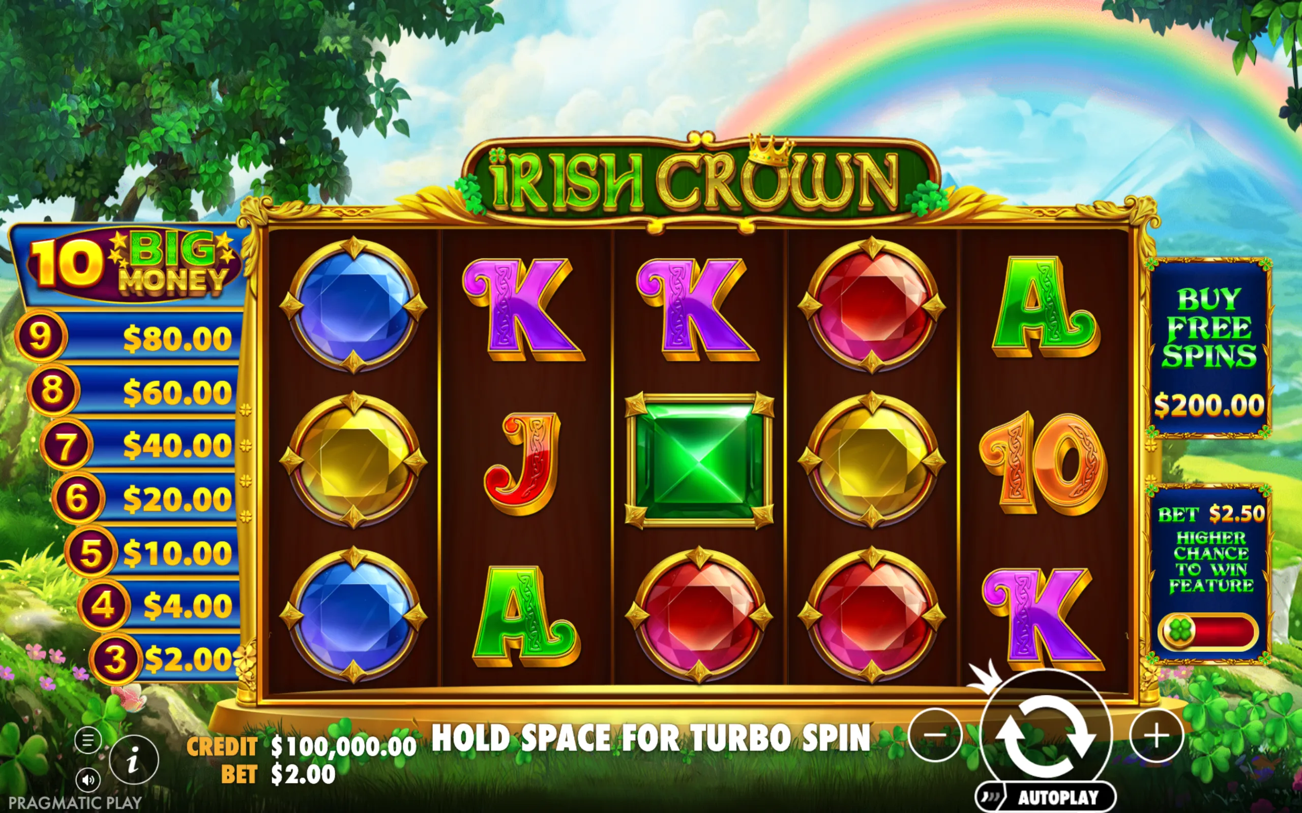 Irish Crown slot gameplay screenshot 1