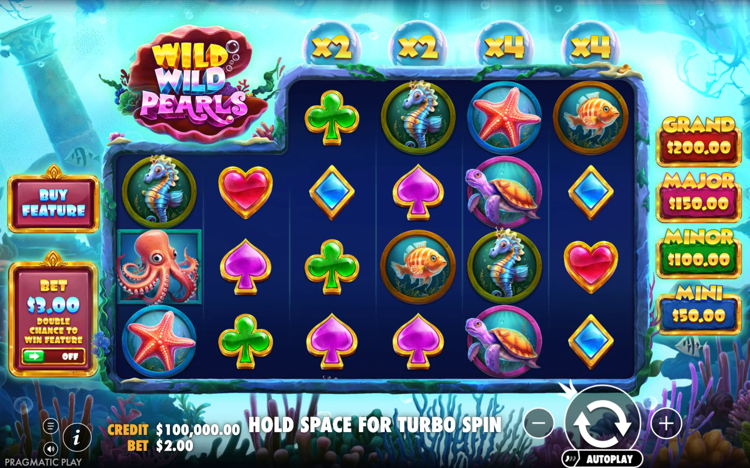 Wild Wild Pearls slot gameplay screenshot 1