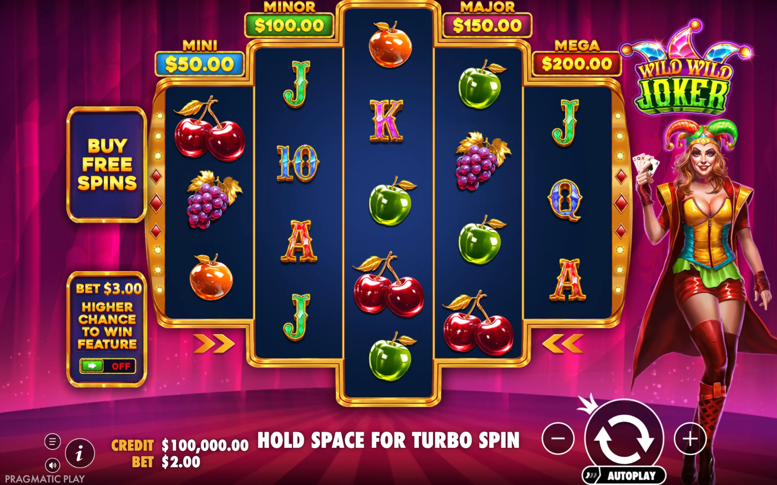 Wild Wild Joker slot gameplay screenshot 1