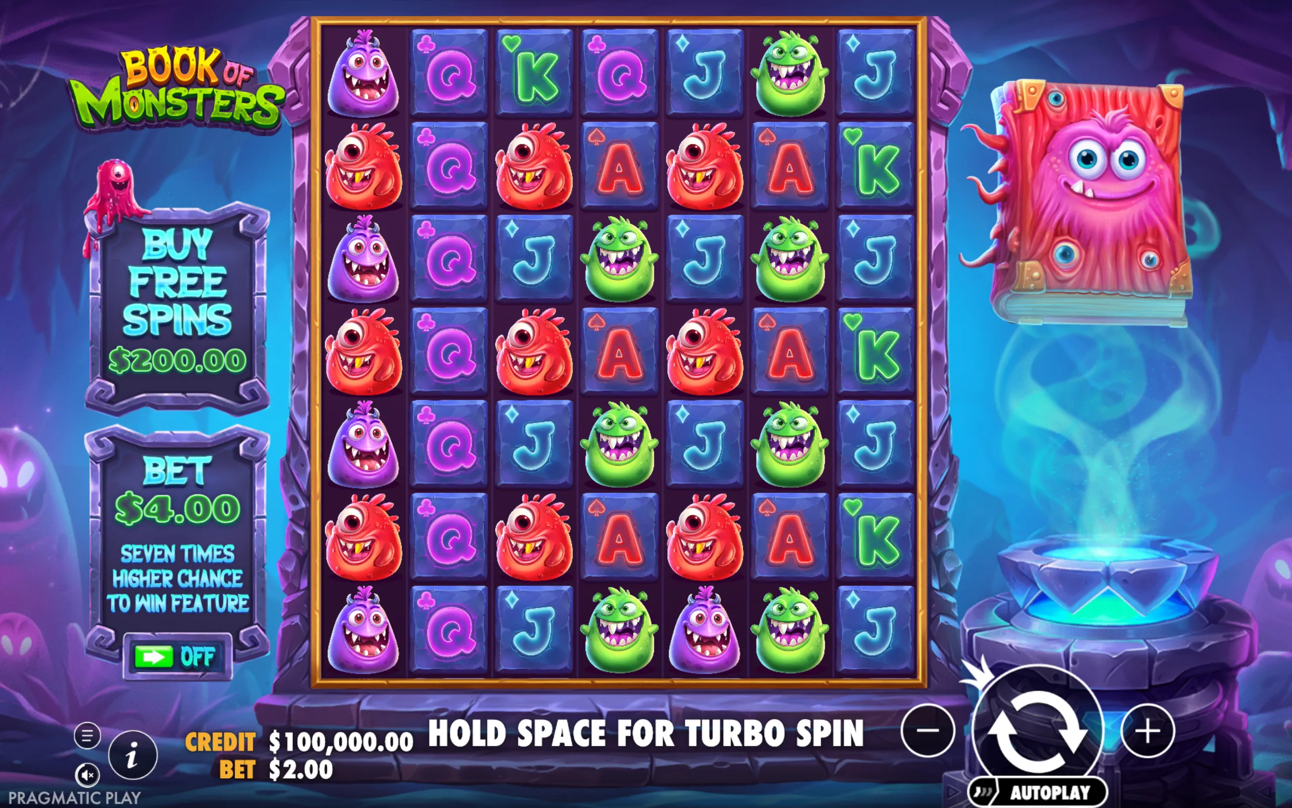 Book of Monsters slot gameplay screenshot 1