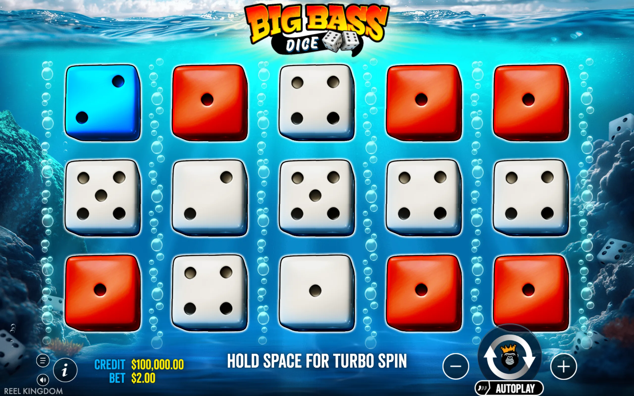 Big Bass Dice slot gameplay screenshot 1