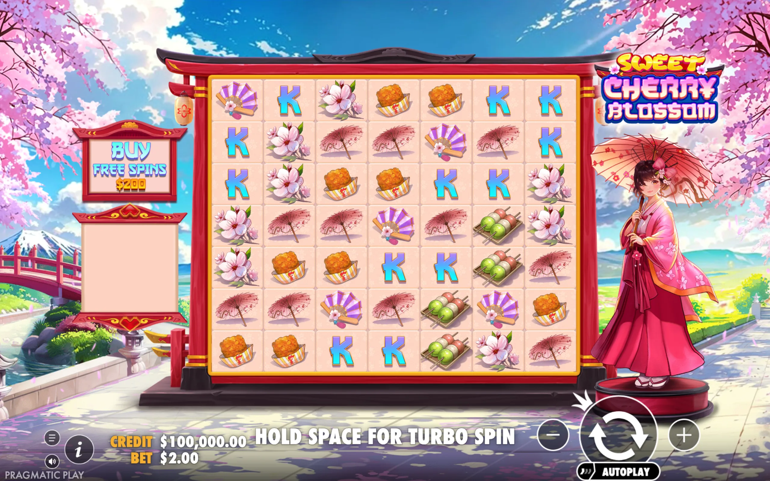 Sweet Cherry Blossom slot gameplay screenshot 1