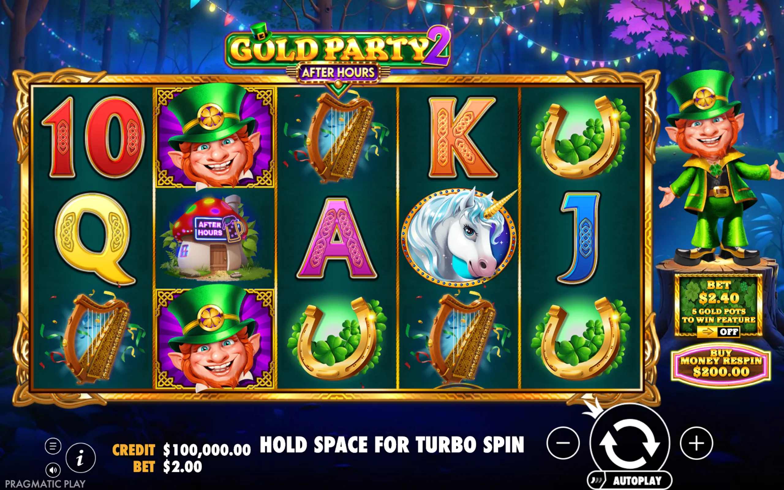 Gold Party 2 - After Hours slot gameplay screenshot 1