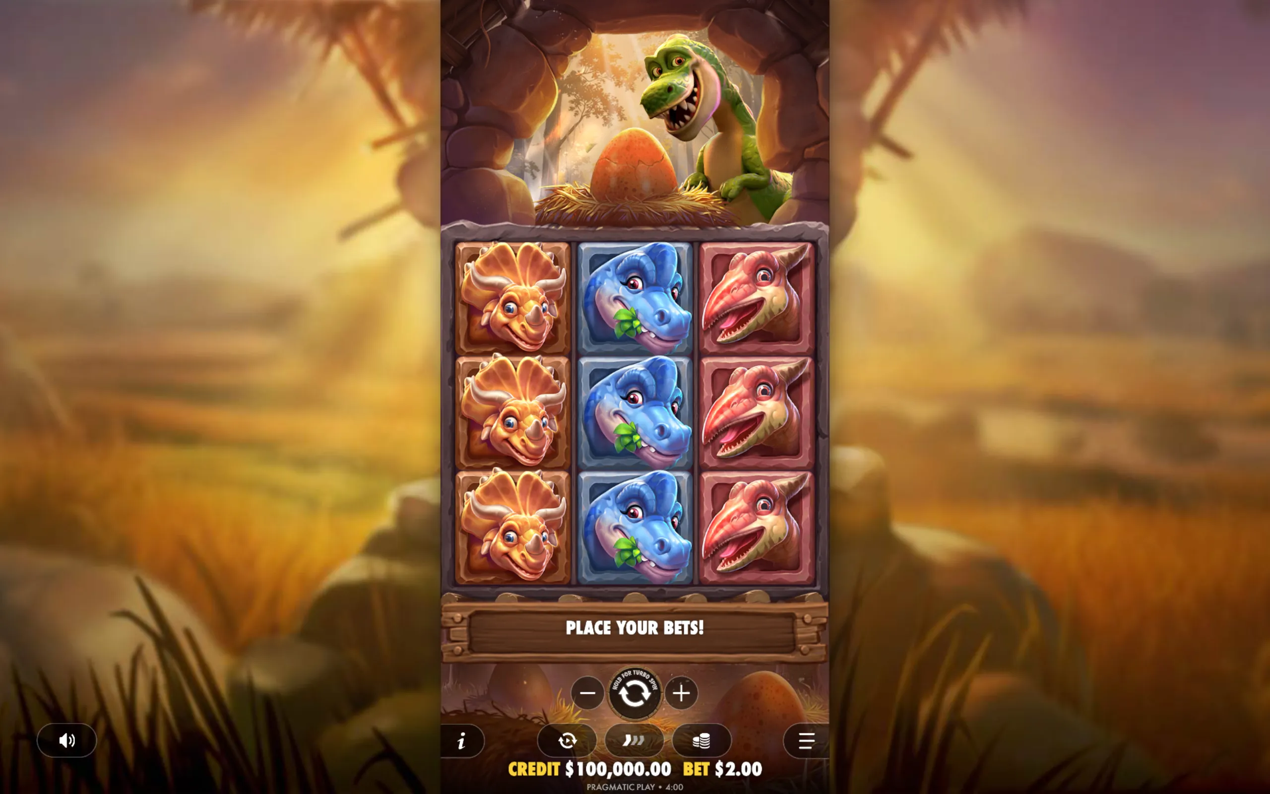 Dino Drop slot gameplay screenshot 1
