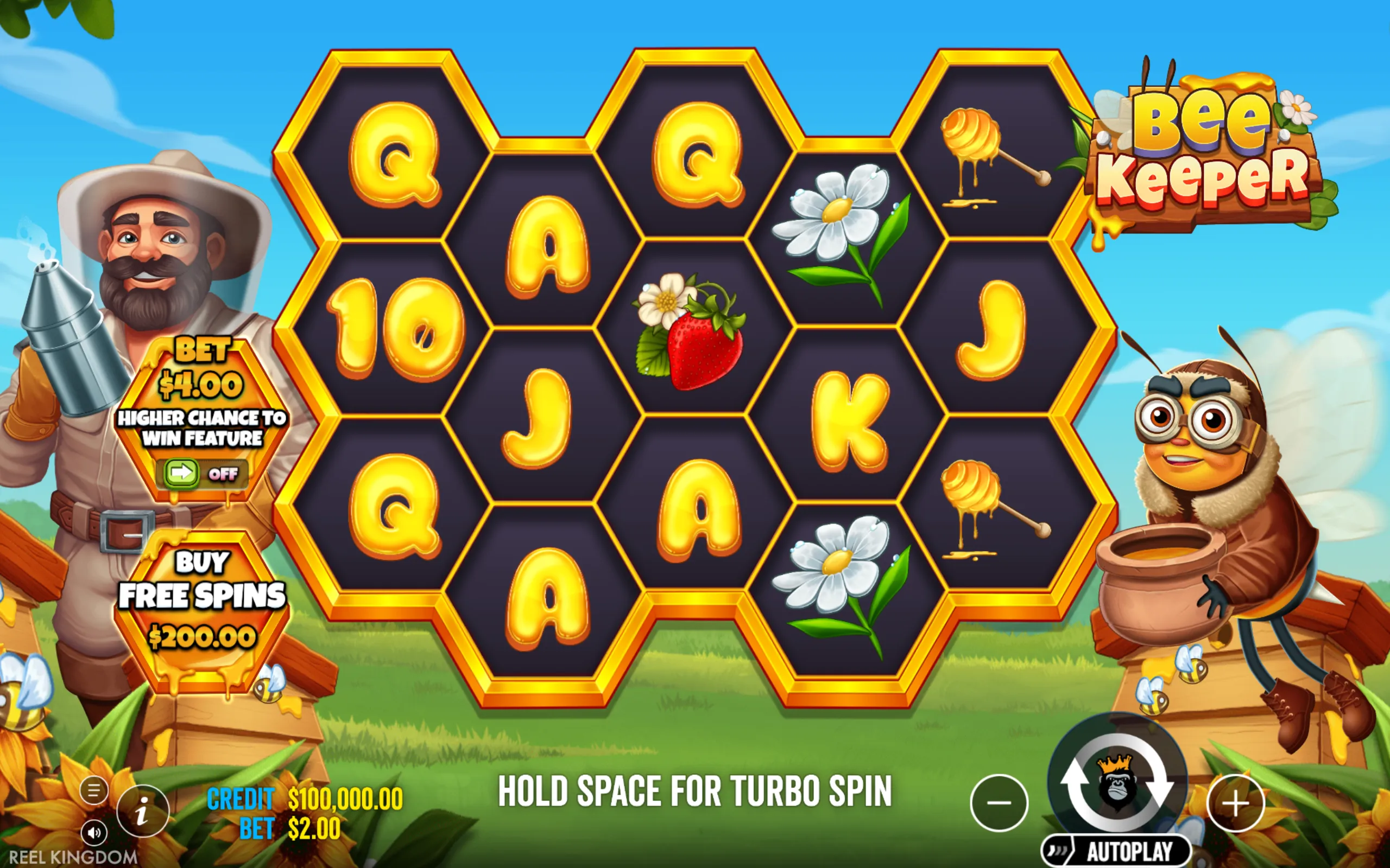 Bee Keeper slot gameplay screenshot 1