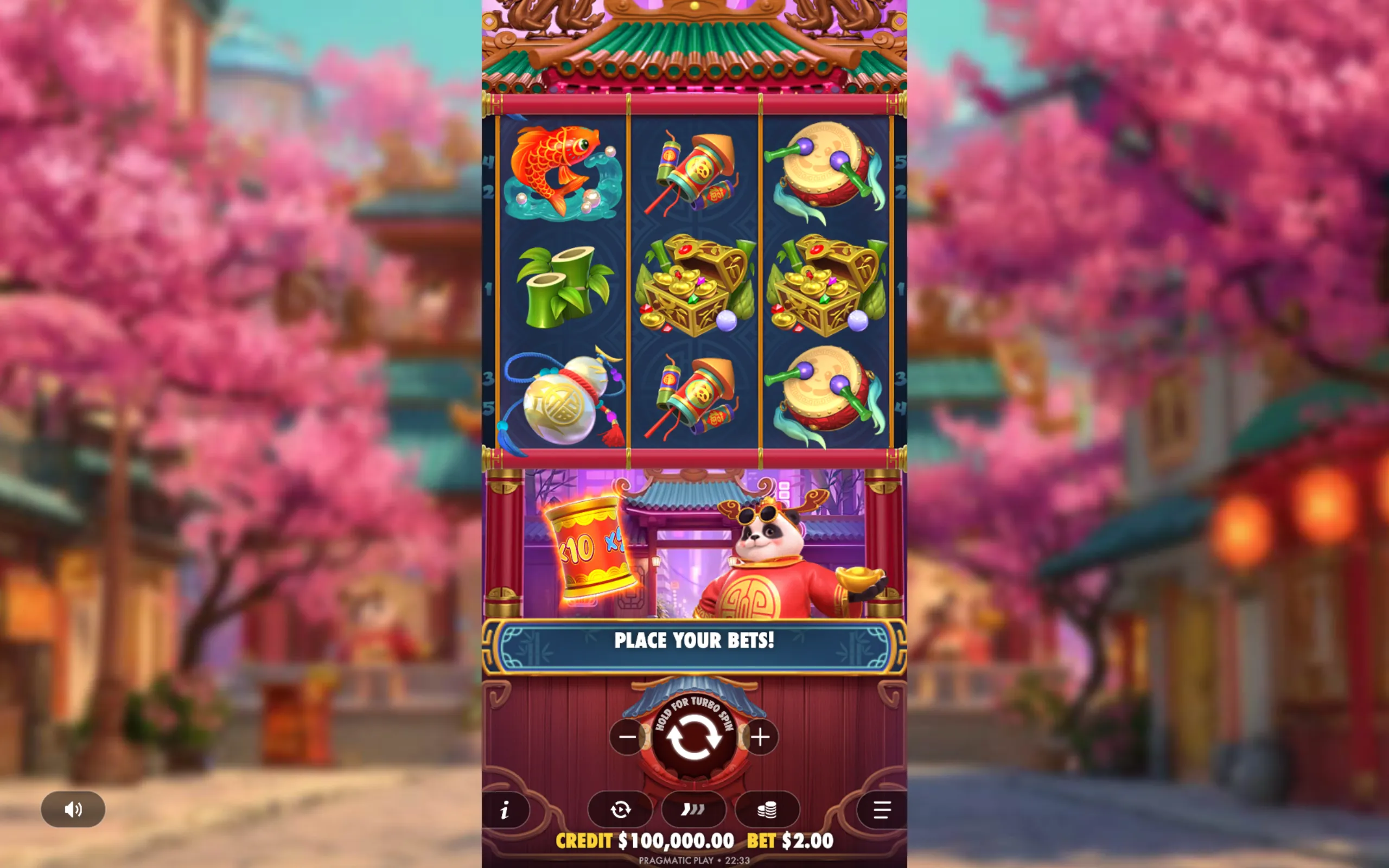 Lucky Panda slot gameplay screenshot 1