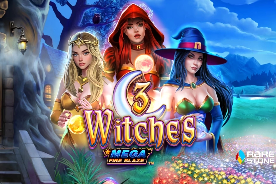 Mega Fire Blaze: 3 Witches slot preview
