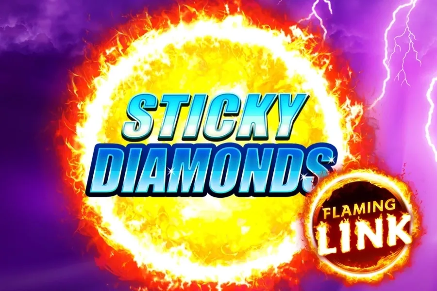 Sticky Diamonds Flaming Link slot preview