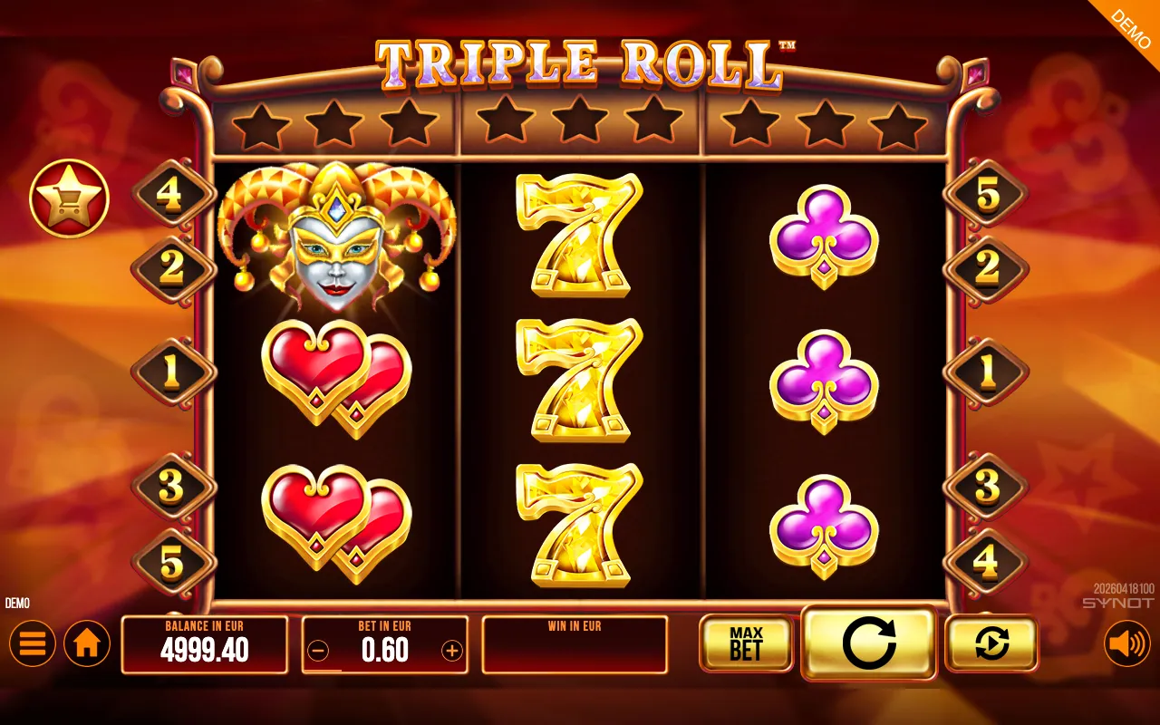 Triple Roll slot gameplay screenshot 1