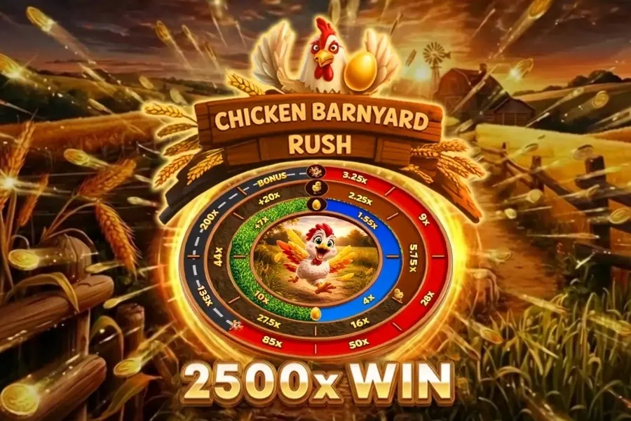 Chicken Barnyard Rush slot preview
