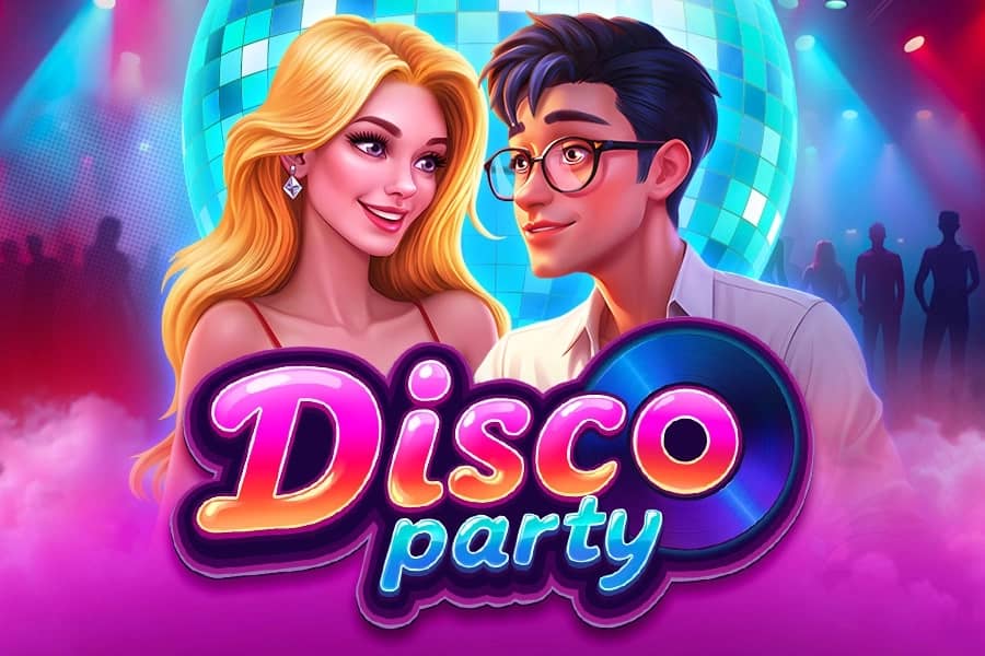Disco Party Slot Logo