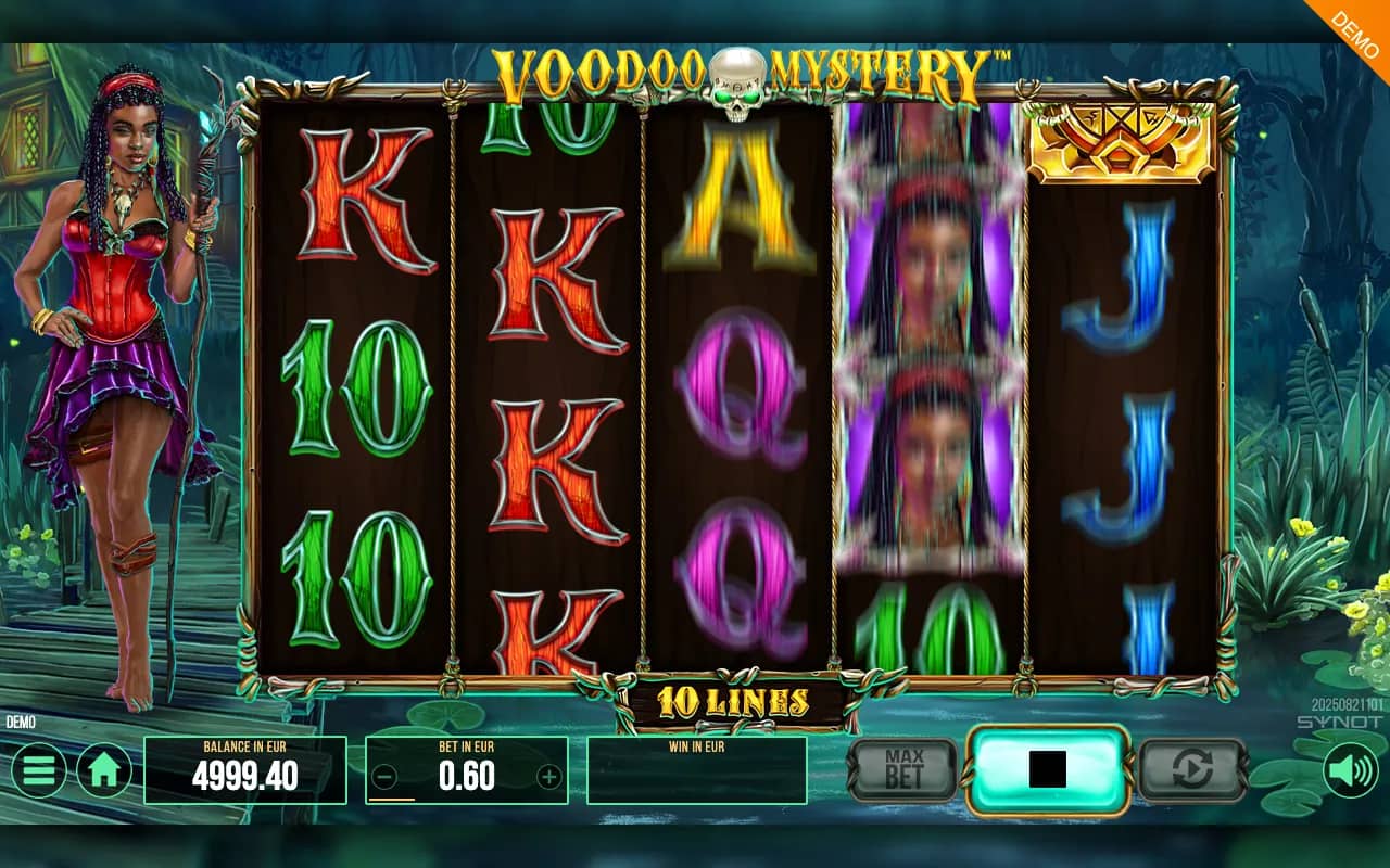 Voodoo Mystery slot gameplay screenshot 1