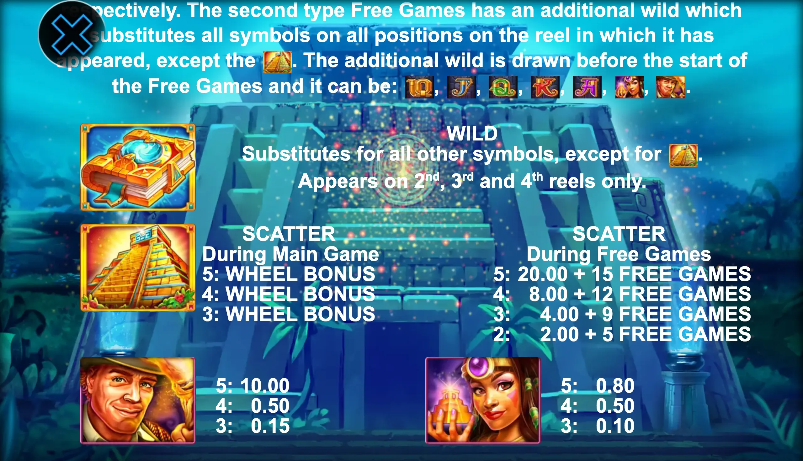 Book of Lost Pyramid slot game preview featuring mystical symbols and an ancient pyramid backdrop