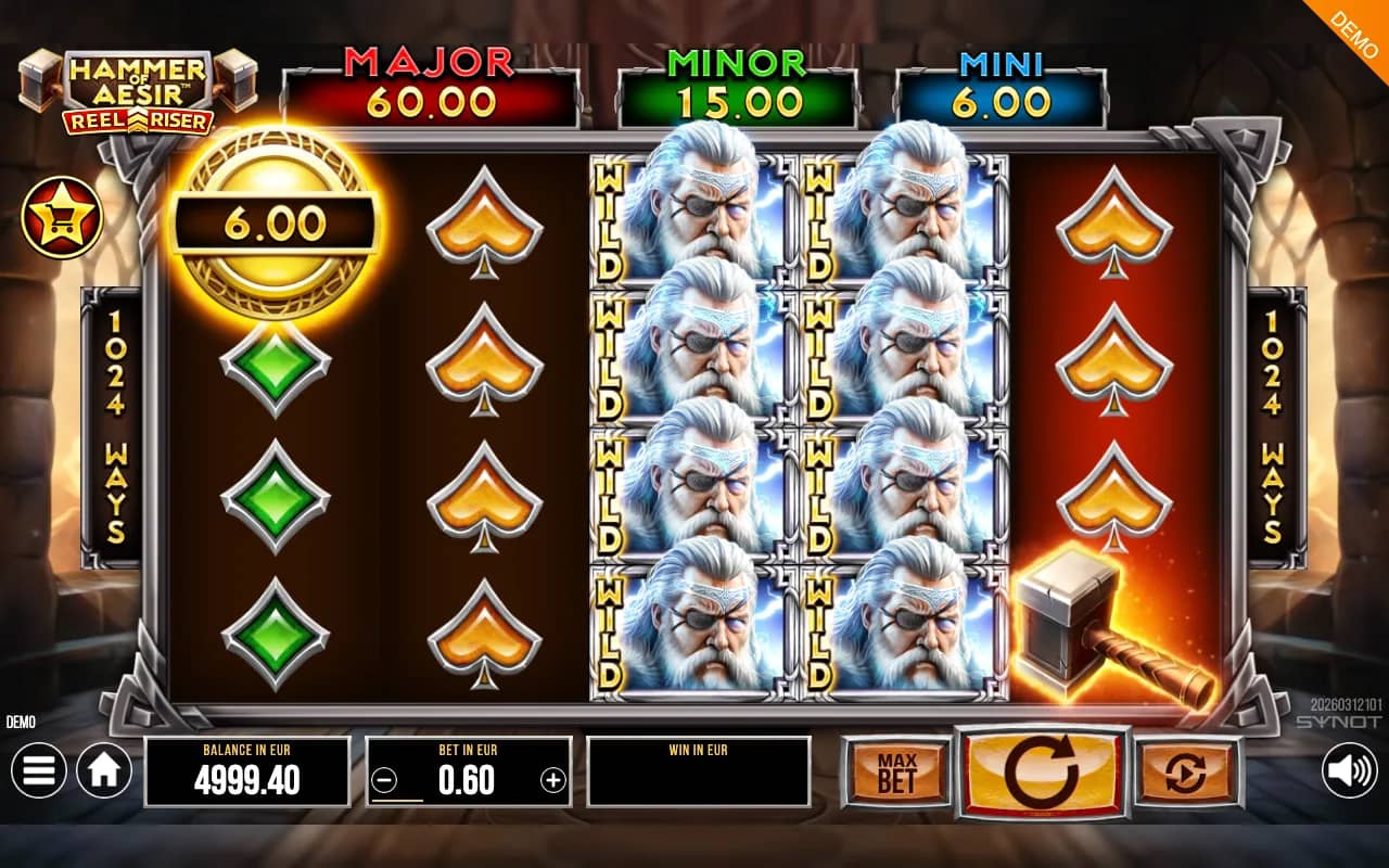 Hammer of Aesir slot gameplay screenshot 1