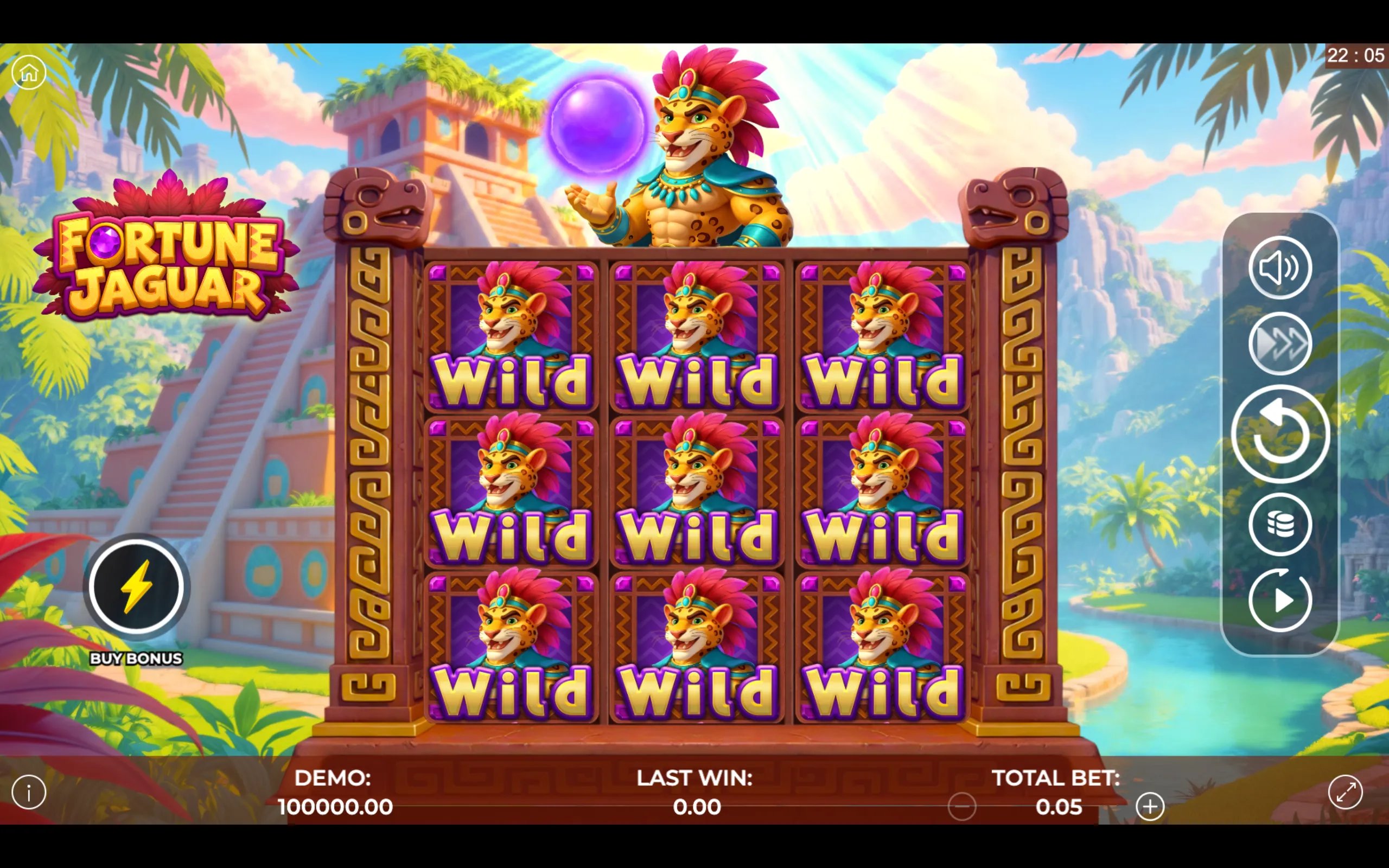 Fortune Jaguar slot game board