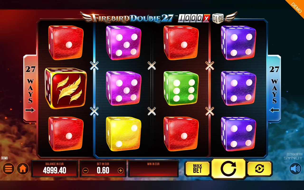 Firebird Double 27 1000 DIce slot gameplay screenshot 1