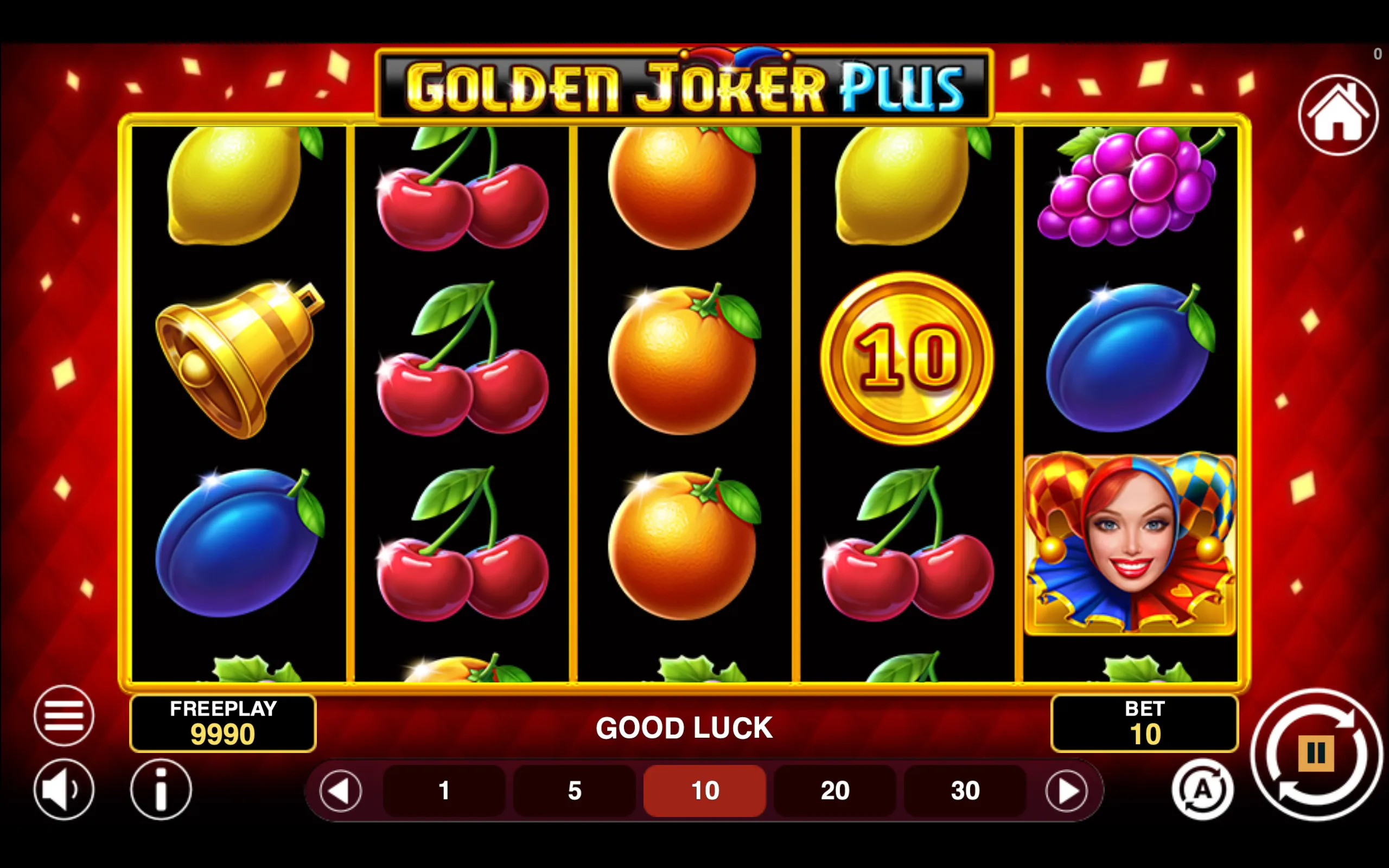 Golden Joker Plus slot gameplay screenshot 1