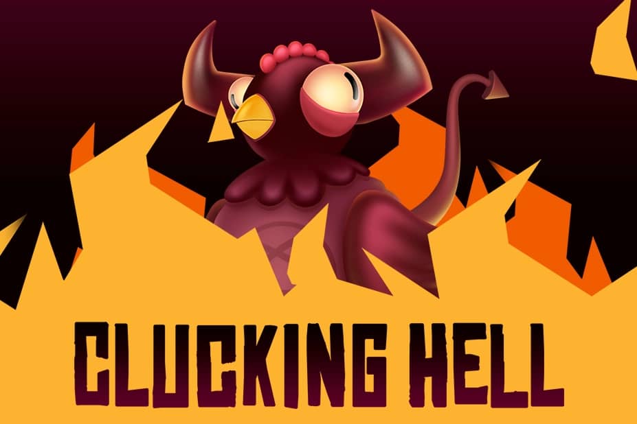 Clucking Hell Slot Logo